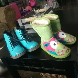 Two pairs of shoes sold as a set